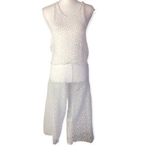 Shore Trendz 2 Piece Crochet Swimsuit Coverup Set